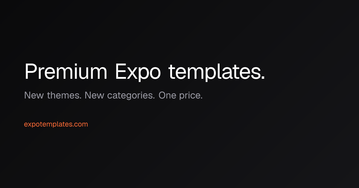 Bottom sheet — ExpoTemplates — ExpoTemplates